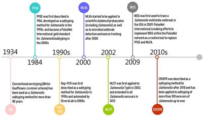 Assessment and Comparison of Molecular Subtyping and Characterization Methods for Salmonella